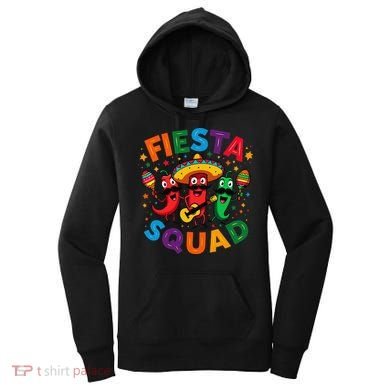Funny Chili Peppers Fiesta Squad Cinco De Mayo Mexican Women's Hoodie