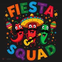 Funny Chili Peppers Fiesta Squad Cinco De Mayo Mexican Women's Hoodie thumb 2