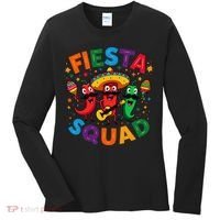 Funny Chili Peppers Fiesta Squad Cinco De Mayo Mexican Women's Long Sleeve Shirt thumb 0