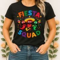 Funny Chili Peppers Fiesta Squad Cinco De Mayo Mexican Women's T-Shirt thumb 2