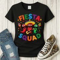Funny Chili Peppers Fiesta Squad Cinco De Mayo Mexican Women's T-Shirt thumb 3
