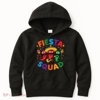 Funny Chili Peppers Fiesta Squad Cinco De Mayo Mexican Kids Hoodie thumb 0