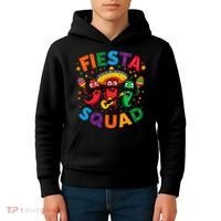 Funny Chili Peppers Fiesta Squad Cinco De Mayo Mexican Kids Hoodie thumb 4