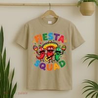 Funny Chili Peppers Fiesta Squad Cinco De Mayo Mexican T-Shirt thumb 2