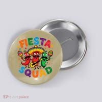 Funny Chili Peppers Fiesta Squad Cinco De Mayo Mexican Button thumb 0
