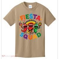 Funny Chili Peppers Fiesta Squad Cinco De Mayo Mexican Kids T-Shirt thumb 0