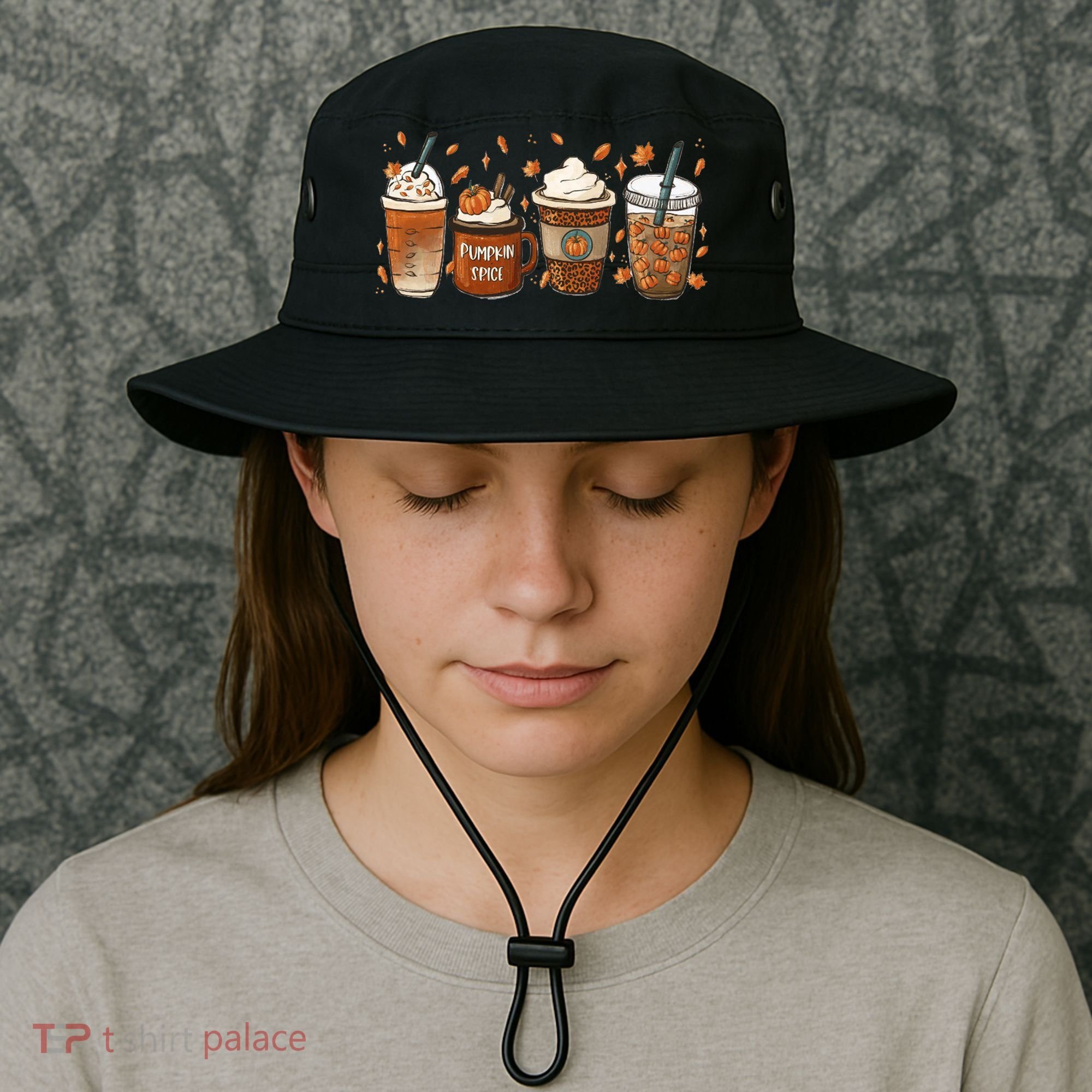 Fall Coffee Pumpkin Spice Lover Bucket Hat