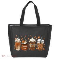 Fall Coffee Pumpkin Spice Lover Tote Bag thumb 0