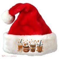 Fall Coffee Pumpkin Spice Lover Santa Hat thumb 0