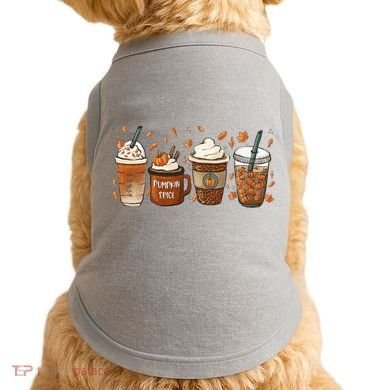 Fall Coffee Pumpkin Spice Lover Doggie Tank