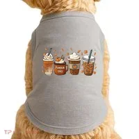 Fall Coffee Pumpkin Spice Lover Doggie Tank thumb 0