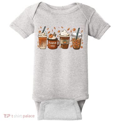Fall Coffee Pumpkin Spice Lover Baby Bodysuit