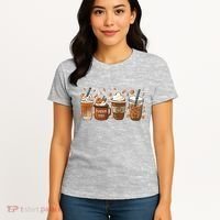 Fall Coffee Pumpkin Spice Lover Women's T-Shirt thumb 4