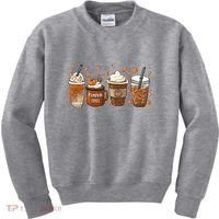 Fall Coffee Pumpkin Spice Lover Kids Sweatshirt thumb 0