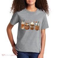Fall Coffee Pumpkin Spice Lover Kids T-Shirt thumb 2