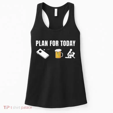 Funny Cornhole Plan For Today Beer Cornhole Women's Tank Top