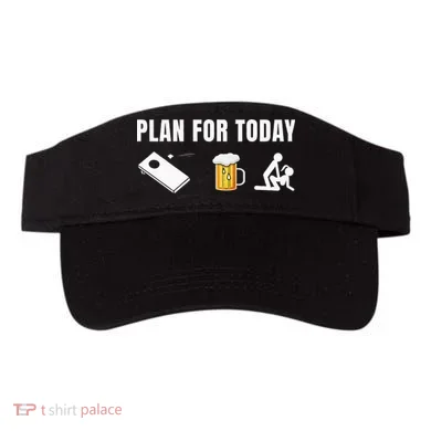 Funny Cornhole Plan For Today Beer Cornhole Visor