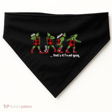 Funny Christmas Quotes ThatS It IM Not Going Gift USA-Made Doggie Bandana