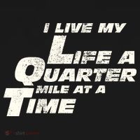 Fast Car Quote I Live My Life A Quarter Mile At A Time Gift Mousepad thumb 1