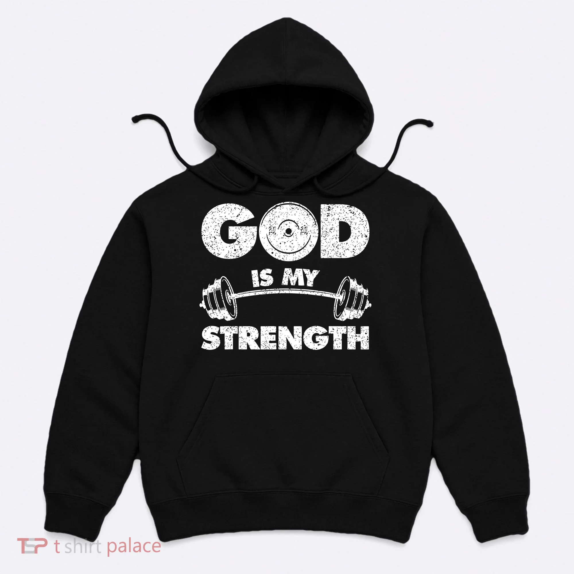 Funny Christian Quote God Is My Strength Hoodie