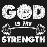 Funny Christian Quote God Is My Strength Visor thumb 3