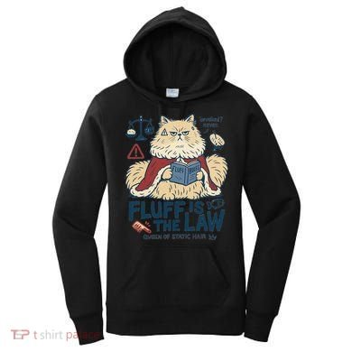 Fluffy Cat Queen Of Static Hair Gift Women's Hoodie