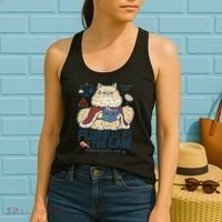 Fluffy Cat Queen Of Static Hair Gift Women's Tank Top thumb 2