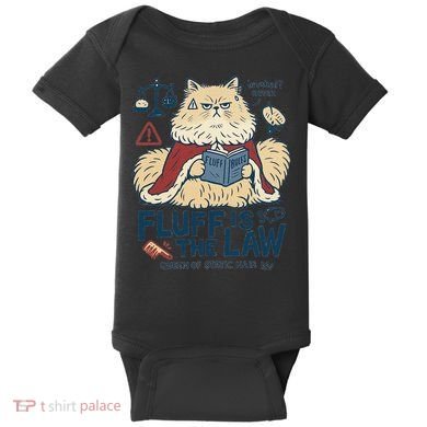 Fluffy Cat Queen Of Static Hair Gift Baby Bodysuit