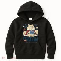Fluffy Cat Queen Of Static Hair Gift Kids Hoodie thumb 0