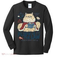Fluffy Cat Queen Of Static Hair Gift Kids Long Sleeve Shirt thumb 0