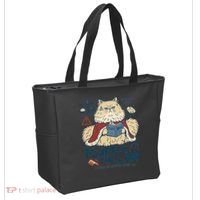 Fluffy Cat Queen Of Static Hair Gift Tote Bag thumb 2