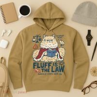 Fluffy Cat Queen Of Static Hair Gift Hoodie thumb 3