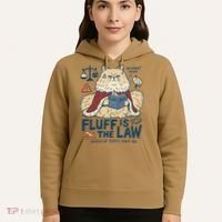 Fluffy Cat Queen Of Static Hair Gift Hoodie thumb 5