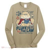 Fluffy Cat Queen Of Static Hair Gift Long Sleeve Shirt thumb 0