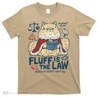 Fluffy Cat Queen Of Static Hair Gift T-Shirt thumb 0