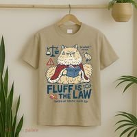 Fluffy Cat Queen Of Static Hair Gift T-Shirt thumb 2