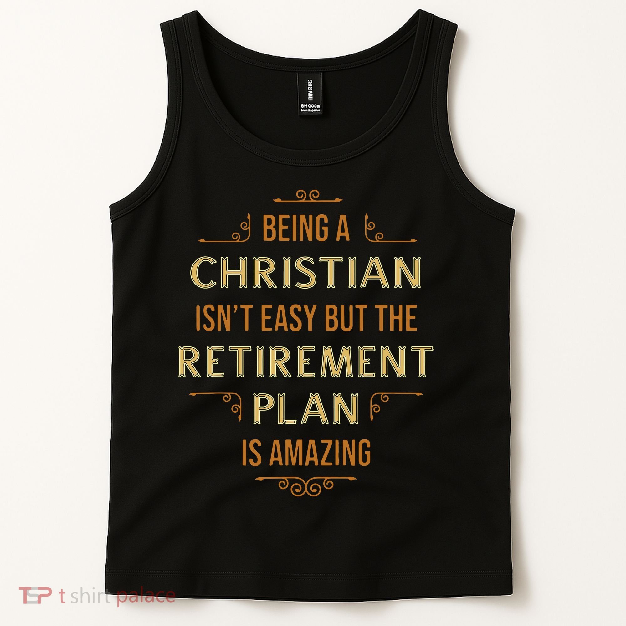 Funny Christian Quote Being A Christian Isn't Easy Tank Top