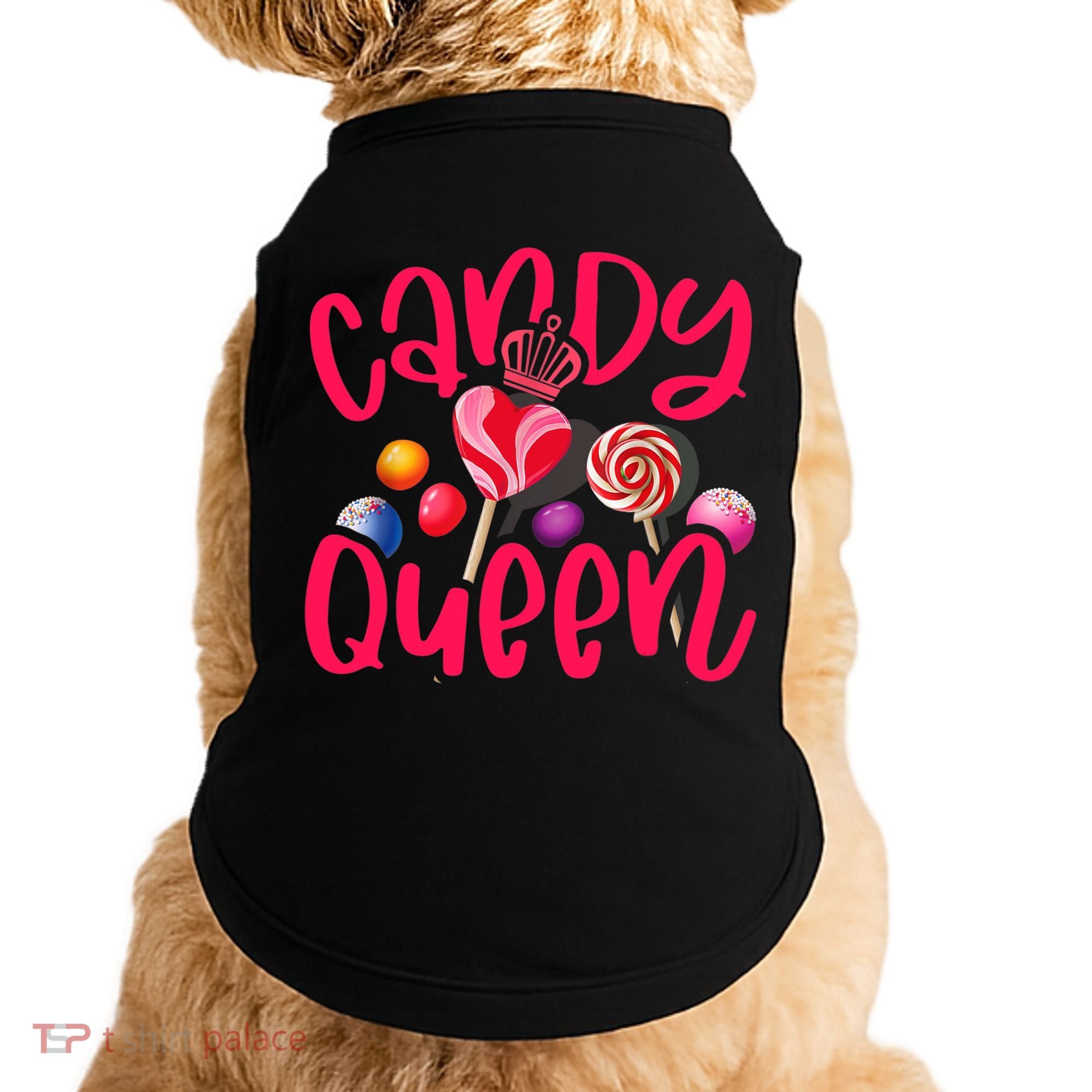Funny Candy Queen For Lollipop Lover Sweet Tooth Wo Doggie Tank