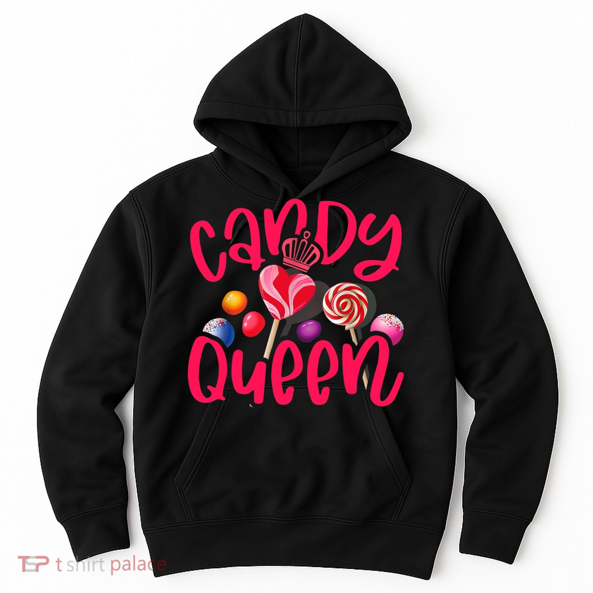 Funny Candy Queen For Lollipop Lover Sweet Tooth Wo Hoodie