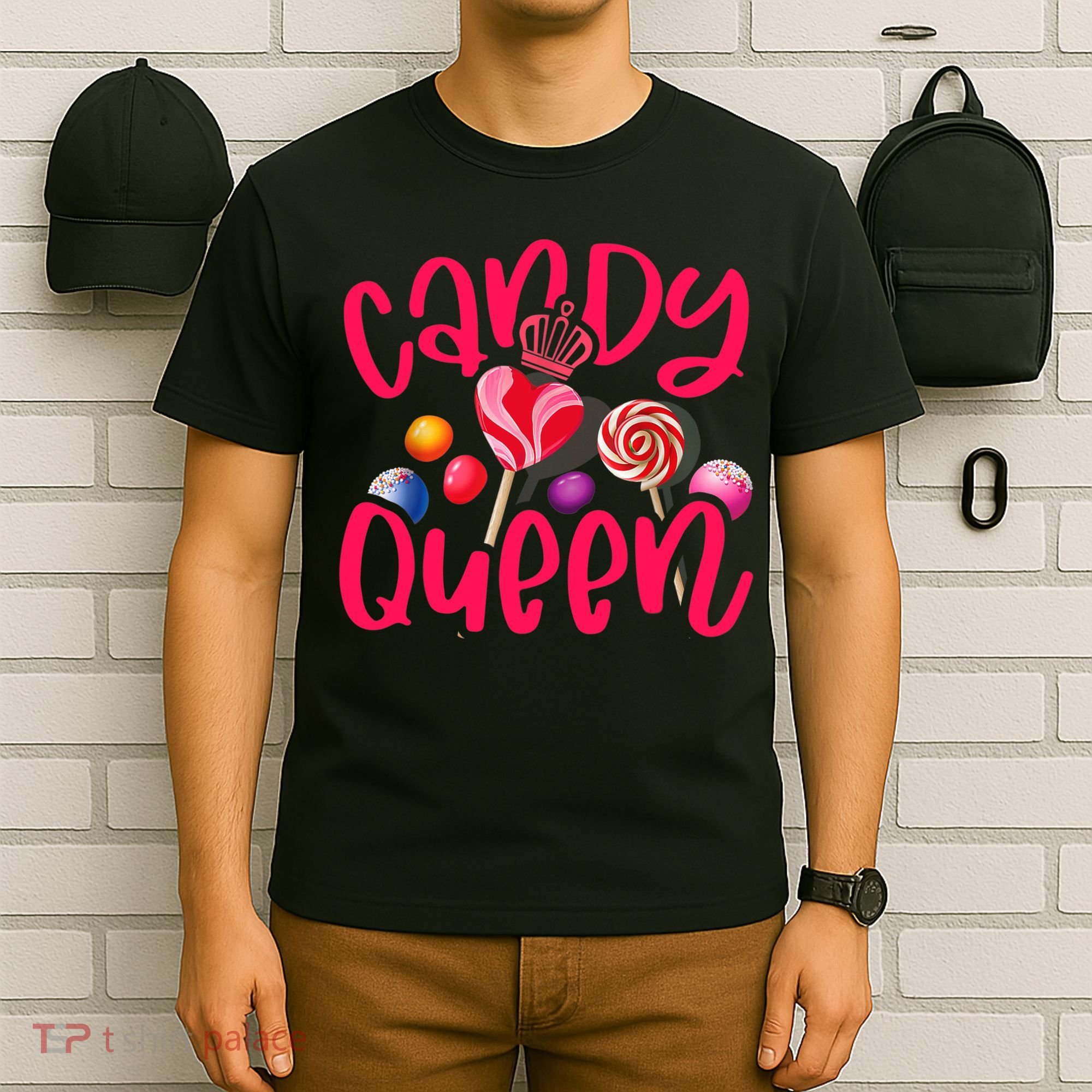 Funny Candy Queen For Lollipop Lover Sweet Tooth Wo T-Shirt
