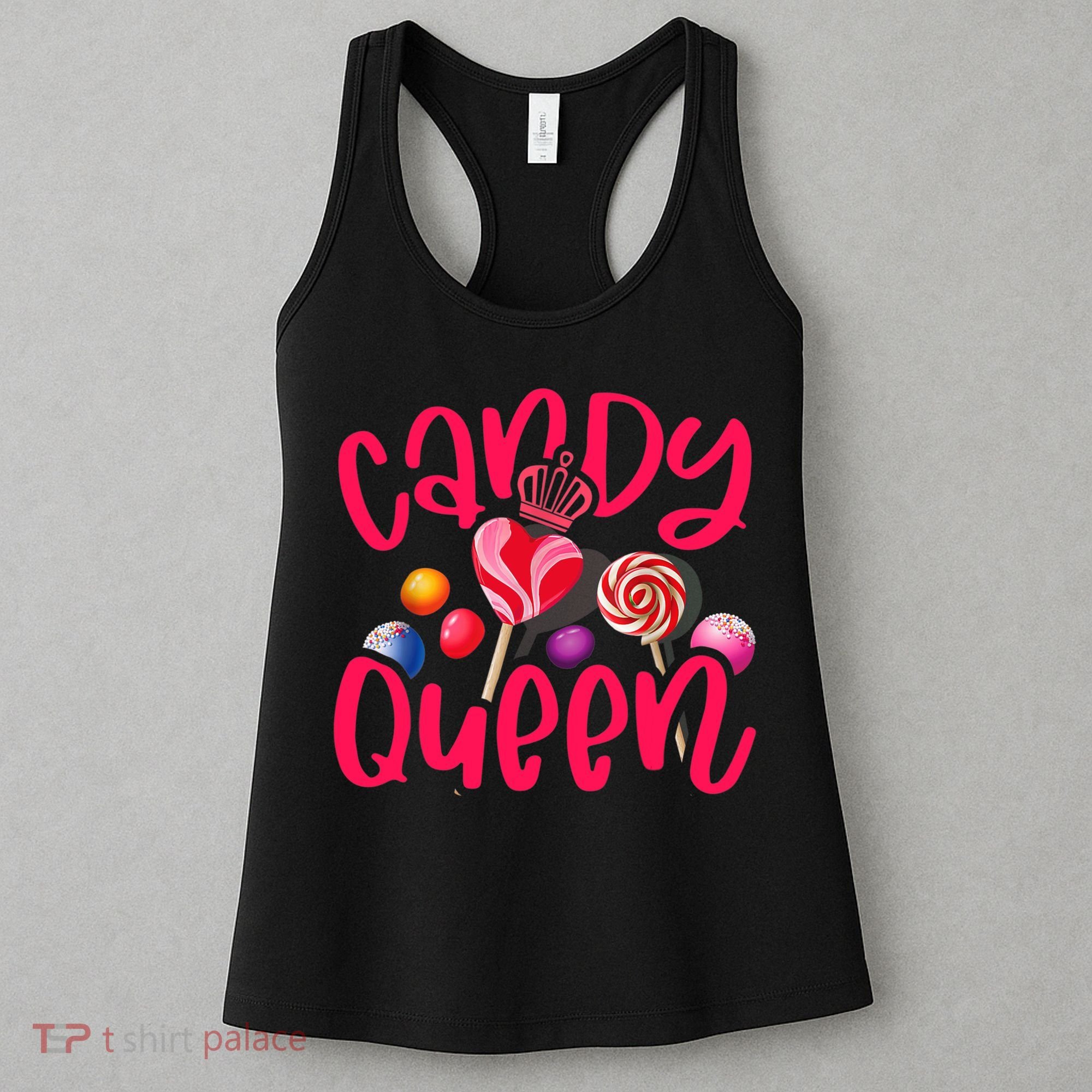 Funny Candy Queen For Lollipop Lover Sweet Tooth Wo Women's Tank Top