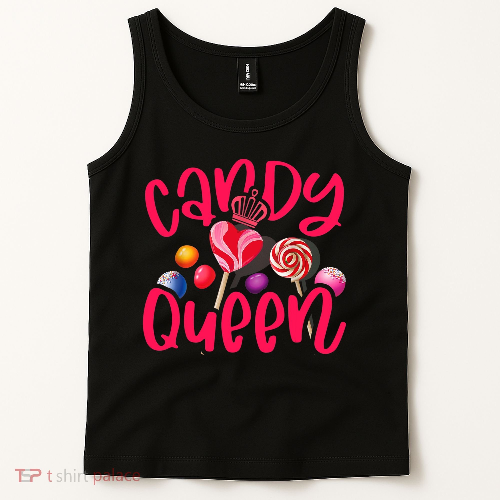 Funny Candy Queen For Lollipop Lover Sweet Tooth Wo Tank Top