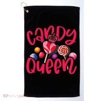 Funny Candy Queen For Lollipop Lover Sweet Tooth Wo Golf Towel thumb 0