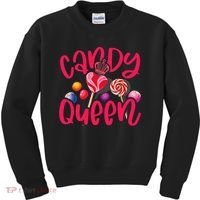 Funny Candy Queen For Lollipop Lover Sweet Tooth Wo Kids Sweatshirt thumb 0