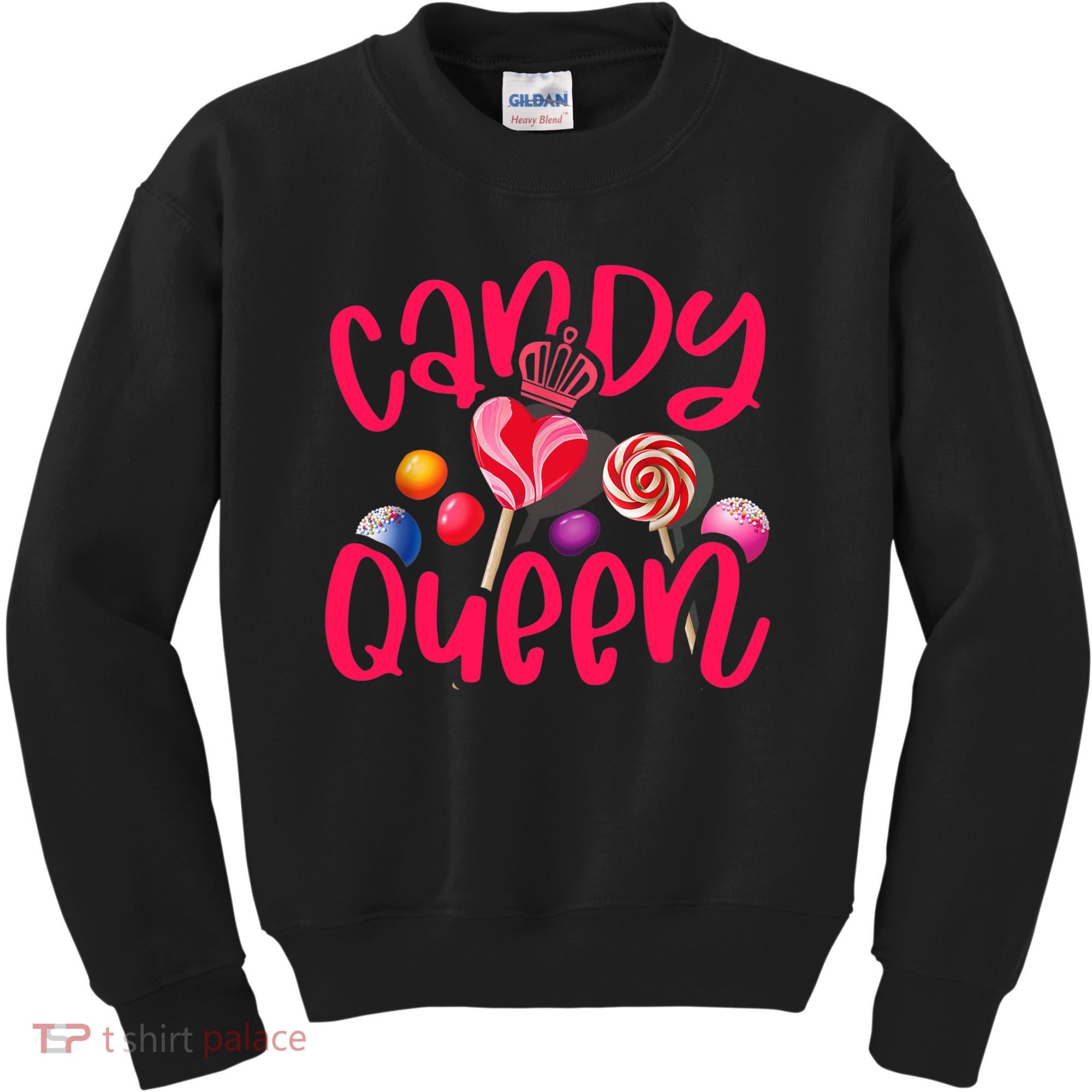 Funny Candy Queen For Lollipop Lover Sweet Tooth Wo Kids Sweatshirt
