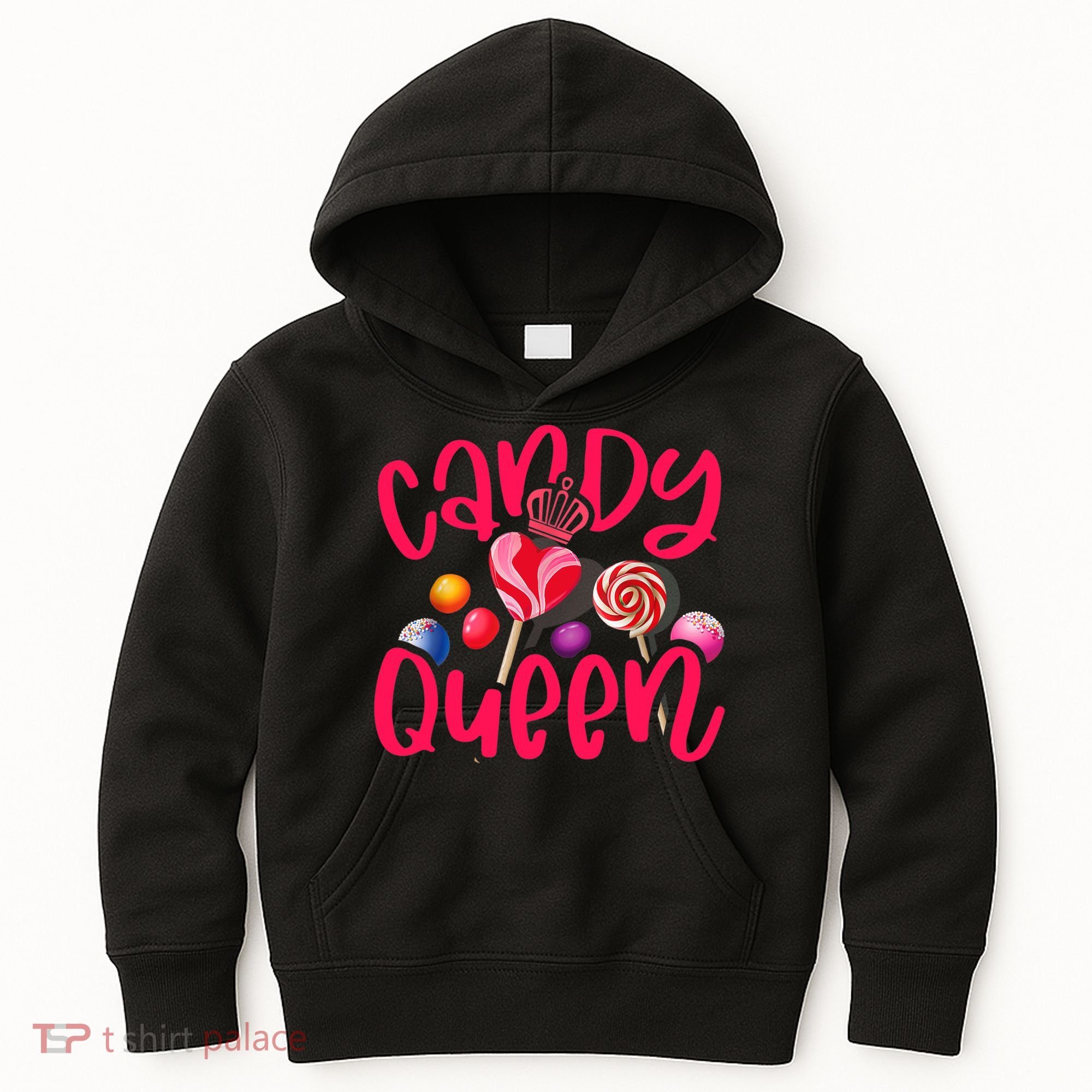 Funny Candy Queen For Lollipop Lover Sweet Tooth Wo Kids Hoodie