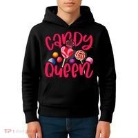 Funny Candy Queen For Lollipop Lover Sweet Tooth Wo Kids Hoodie thumb 4