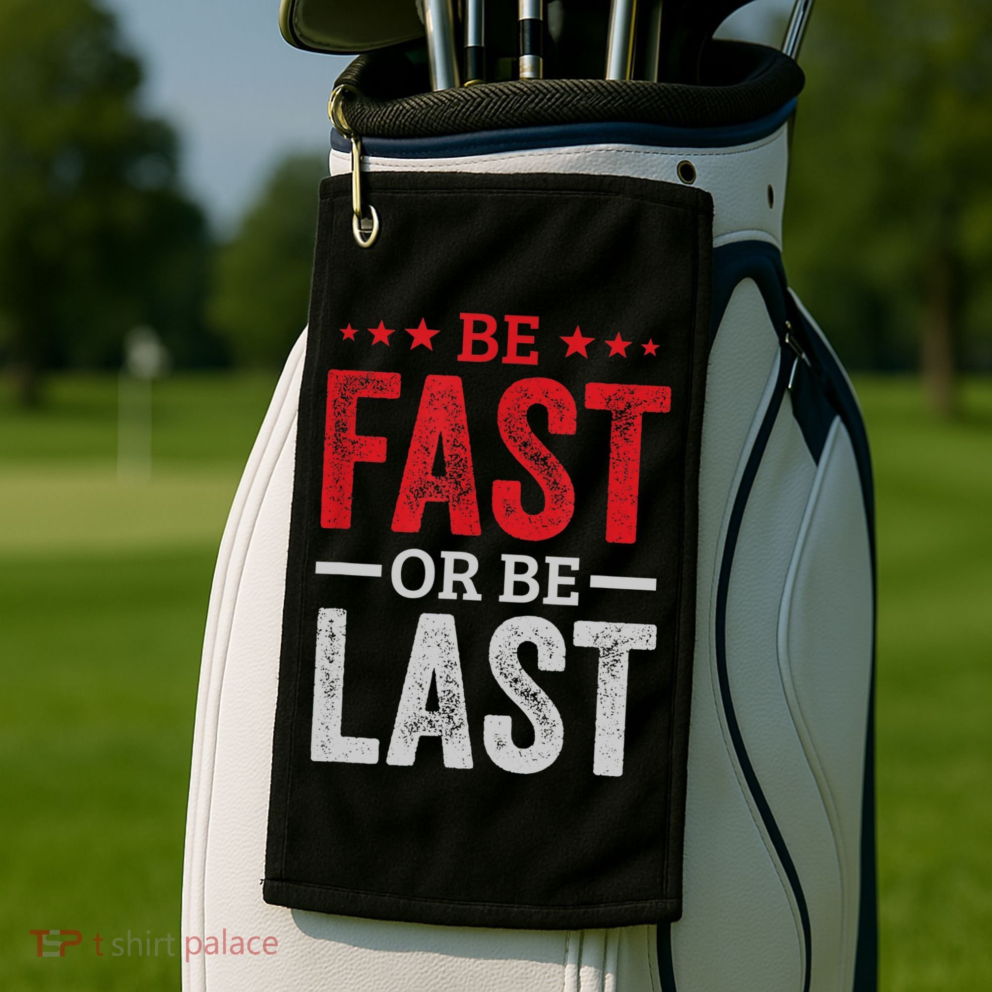 Fast Car Quote Drag Racing Gift For Race Lover Fan Gift Golf Towel
