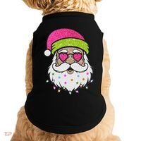 Funny Cool Retro Groovy Santa Claus Doggie Tank thumb 0