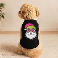 Funny Cool Retro Groovy Santa Claus Doggie Tank thumb 2
